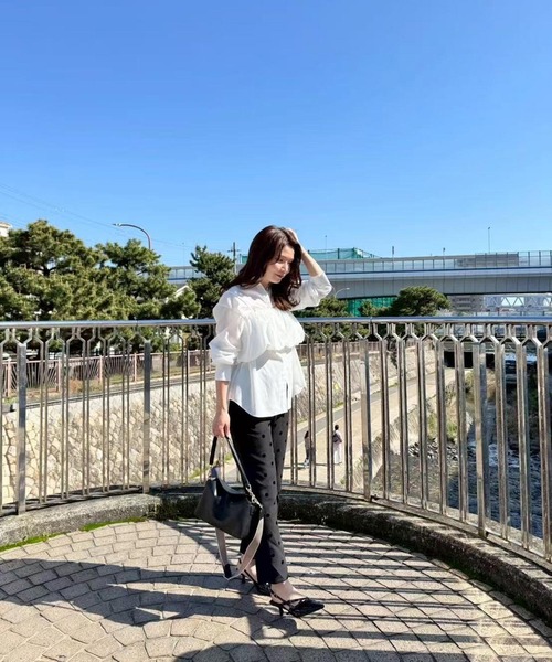 UNITED BASE（ユナイテッドベース）の「【Yuko】コラボ 上品な印象のショルダーバッグ（ショルダーバッグ・レディース・ブラック/ブラウン・FREE）」の7枚目の写真