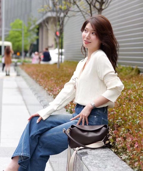 UNITED BASE（ユナイテッドベース）の「【Yuko】コラボ 上品な印象のショルダーバッグ（ショルダーバッグ・レディース・ブラック/ブラウン・FREE）」の10枚目の写真