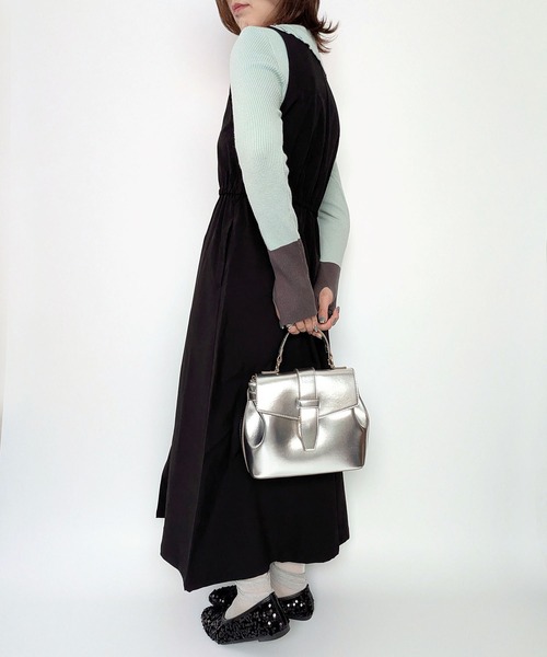 styiro(スタイロ)の「《数量限定》配色デザインボタンカラーポロリブニット フィンガーホール付き 26AW新作 秋服 冬服(ニット/セーター・レディース・ミント/アイボリー/ブラウン/グレー/マスタード/ブラック/ネイビー・FREE)」の20枚目の写真