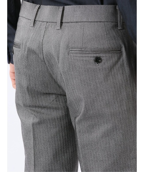 TAKA-Q(タカキュー)の「パンツ メンズ ストレッチ スリム トラウザー テーパード ヘリンボン クロスストレッチ(チノパンツ・メンズ・グレー系その他2/ブラック・S/MEDIUM/LARGE/3L/X-LARGE/2S)」の8枚目の写真