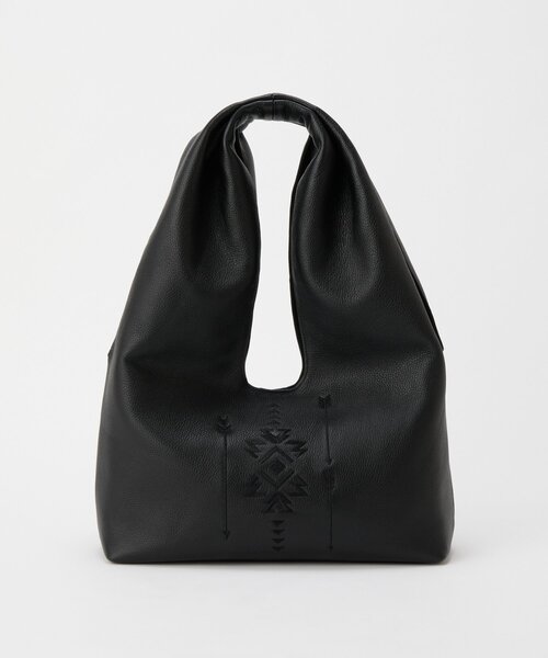 BEARDSLEY(ビアズリー)の「《8/19(水)12:00予約開始》刺繍レザートート《本革》(トートバッグ・レディース・ブラック・FREE)」の10枚目の写真