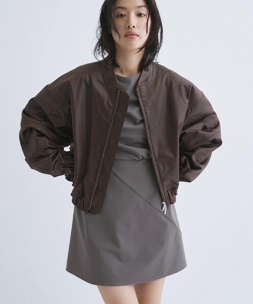 Re】satin bomber jacket（ブルゾン）｜CODE A（コードエー）の 