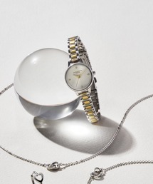 OLIVIA BURTON | 「OLIVIA BURTON/オリビアバートン」クラシック - ミニ ホワイト&シルバー ゴールド ブレスレット(アナログ腕時計)
