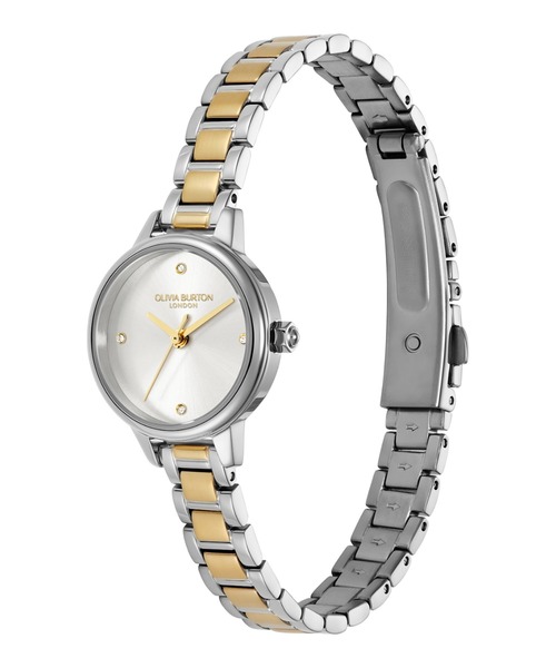 OLIVIA BURTON(オリビアバートン)の「「OLIVIA BURTON/オリビアバートン」クラシック - ミニ ホワイト&シルバー ゴールド ブレスレット(アナログ腕時計・レディース・シルバー×ゴールド・FREE)」の8枚目の写真