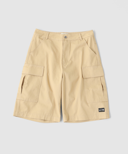 WISM（ウィズム）の「Liju / リジュ Gallery 6POCKET FLAP CARGO SHORTS（その他パンツ・メンズ・ブラック/ベージュ・LARGE/MEDIUM）」の2枚目の写真