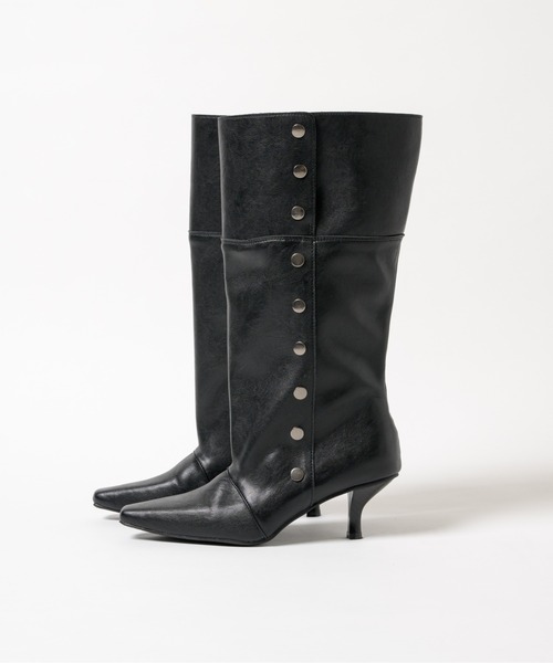 BLONDEY(ブロンディ)の「RIVET LONG BOOTS(ブーツ・レディース・ブラック・SMALL/MEDIUM/LARGE)」の20枚目の写真