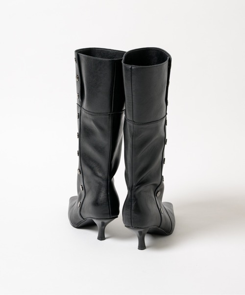 BLONDEY(ブロンディ)の「RIVET LONG BOOTS(ブーツ・レディース・ブラック・SMALL/MEDIUM/LARGE)」の22枚目の写真