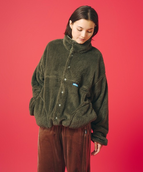 KAVU(カブー)の「KAVU/カブー Shaggy SC Jacket/シャギースタンドカラージャケット(ブルゾン・メンズ・ナチュラル/オリーブ/ブラック/ネイビー・MEDIUM/LARGE/SMALL)」の3枚目の写真