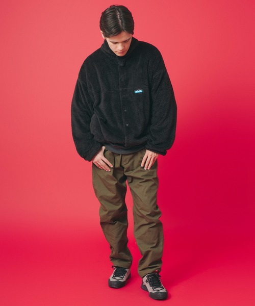 KAVU(カブー)の「KAVU/カブー Shaggy SC Jacket/シャギースタンドカラージャケット(ブルゾン・メンズ・ナチュラル/オリーブ/ブラック/ネイビー・MEDIUM/LARGE/SMALL)」の9枚目の写真