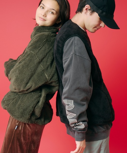 KAVU(カブー)の「KAVU/カブー Shaggy SC Jacket/シャギースタンドカラージャケット(ブルゾン・メンズ・ナチュラル/オリーブ/ブラック/ネイビー・MEDIUM/LARGE/SMALL)」の18枚目の写真
