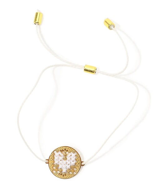 TOMORROWLAND (トゥモローランド)の「L'EIGHT STUDIO COIN CORD BRACELET(ブレスレット・レディース・ブラック/ホワイト/レッド・FREE)」の2枚目の写真