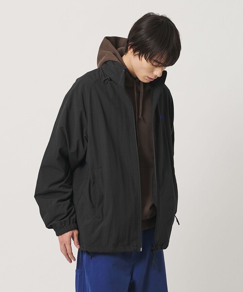 NICE WEATHER(ナイスウェザー)の「<NICE WEATHER>ナイロン ジップ ブルゾン(ナイロンジャケット・メンズ・ブラック/グレー系・S/L/XS/M)」の3枚目の写真
