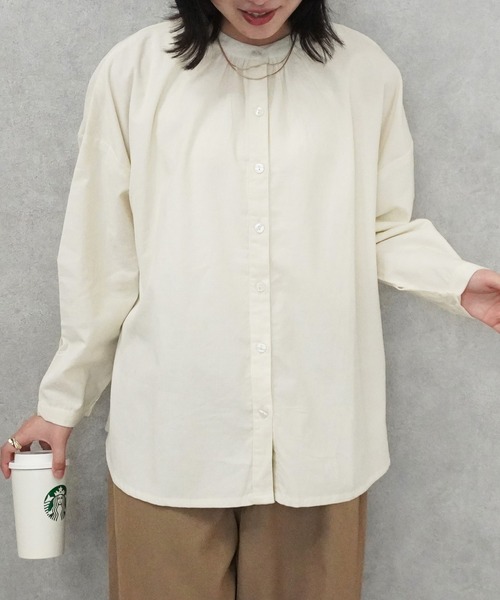 SELECT LEVERY(セレクトリベリー)の「コーデュロイ長袖ブラウス(シャツ/ブラウス・レディース・アイボリー/ブラック/ベージュ・MEDIUM)」の20枚目の写真
