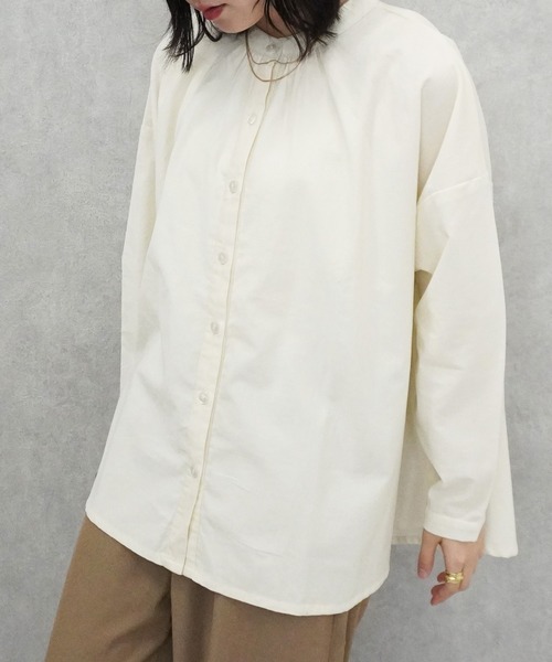 SELECT LEVERY(セレクトリベリー)の「コーデュロイ長袖ブラウス(シャツ/ブラウス・レディース・アイボリー/ブラック/ベージュ・MEDIUM)」の16枚目の写真