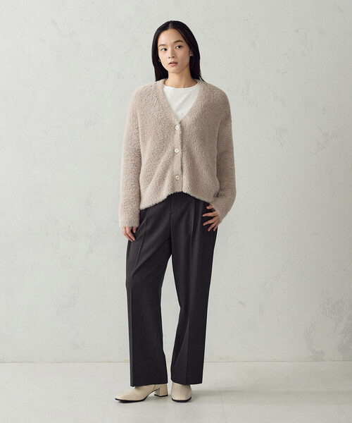 COMME CA ISM(コムサイズム)の「シアバター TRストレッチ ワイドパンツ(その他パンツ・レディース・チャコール/グレー・L/M)」の18枚目の写真