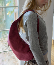 Becoming Suede Bag _ Wine