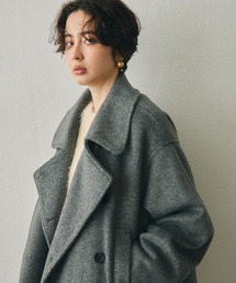 ローウエストベルト付き2WAYPコート