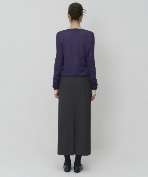 MUSINSA STANDARD WOMAN（ムシンサスタンダードウーマン）の「ウィメンズマキシスカート[グレー]（スカート・レディース・その他・SMALL/MEDIUM/LARGE/X-SMALL）」の3枚目の写真