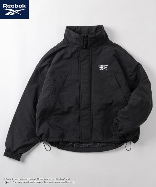 Reebok(リーボック)の「【77】【Reebok/リーボック】モンスターブルゾン 中綿 ジャケット/モンスターパーカー/タスランナイロン/裾ドローコード/Wスライダー/ダイヤキルト裏地/中綿/レディース(ナイロンジャケット・レディース・ブルー/チャコールグレー/ライトグレー/ブラック・M/L/XL)」の2枚目の写真