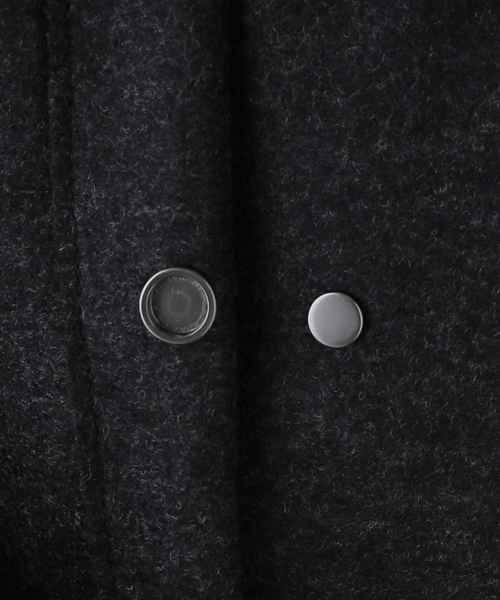 journal standard L'essage(ジャーナルスタンダードレサージュ)の「HARRIS WHARF LONDON Women scarf coat light pressed wool コート(その他アウター・レディース・ライトグレー・42)」の14枚目の写真