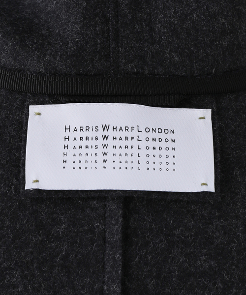 journal standard L'essage(ジャーナルスタンダードレサージュ)の「HARRIS WHARF LONDON Women scarf coat light pressed wool コート(その他アウター・レディース・ライトグレー・42)」の17枚目の写真