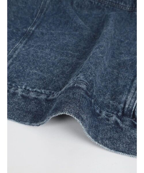 FIKA.(フィーカ)の「Faux leather collar denim jacket(デニムジャケット・レディース・カーキ/ブラウン/ネイビー・MEDIUM)」の8枚目の写真