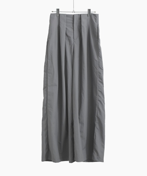 Fashion Letter(ファッションレター)の「ハイウエストタックナイロンワイドパンツ(その他パンツ・レディース・ネイビー/チャコール/ブラック/カーキ・M)」の10枚目の写真
