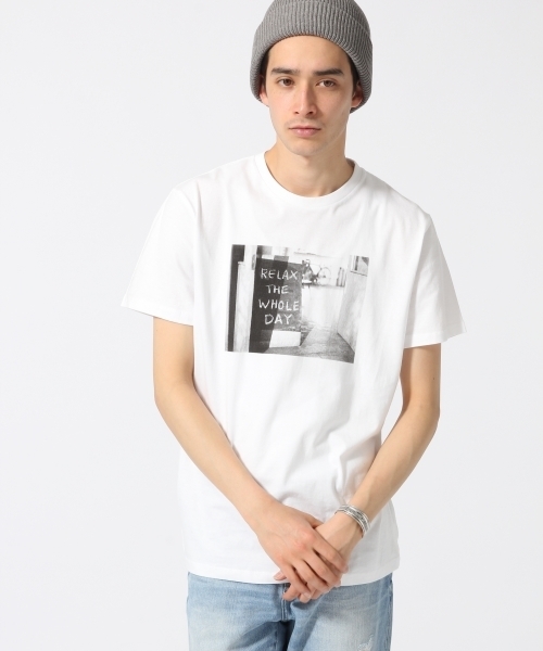 RAGEBLUE（レイジブルー）の「フォトプリントTシャツ半袖/720010（Tシャツ/カットソー・メンズ・ダークグレー/ネイビー/オフホワイト/ホワイト/その他4/グレー・LARGE/SMALL/MEDIUM）」の7枚目の写真