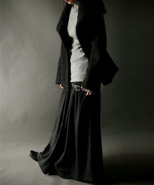 antiqua(アンティカ)の「フロントタックワイドパンツ(その他パンツ・レディース・ブラック/カーキ/グレー・FREE)」の16枚目の写真