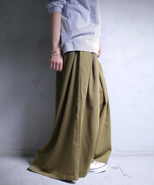 antiqua(アンティカ)の「フロントタックワイドパンツ(その他パンツ・レディース・ブラック/カーキ/グレー・FREE)」の19枚目の写真