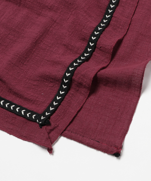 salle de bal（サルデバル）の「テープコットンストール（ストール/ショール・レディース・ブラウン/ワインレッド/グレー・FREE）」の5枚目の写真