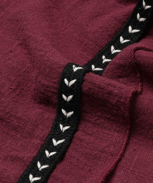 salle de bal（サルデバル）の「テープコットンストール（ストール/ショール・レディース・ブラウン/ワインレッド/グレー・FREE）」の6枚目の写真