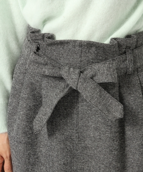 Heather(ヘザー)の「ウエストリボンコクーンスカート 742226(スカート・レディース・ブラウン系その他/ブラック系その他/ホワイト系その他・ONE SIZE)」の9枚目の写真