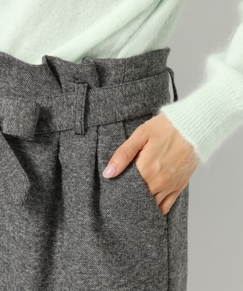 Heather(ヘザー)の「ウエストリボンコクーンスカート 742226(スカート・レディース・ブラウン系その他/ブラック系その他/ホワイト系その他・ONE SIZE)」の10枚目の写真