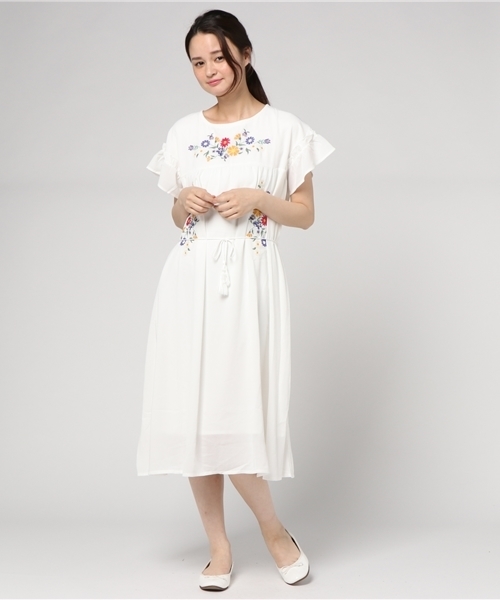 Hamble By Par Avion ハンブルバイパラビオン の 刺繍ワンピース ワンピース Wear Hamble By Par Avion ハンブルバイパラビオン の 刺繍ワンピース ワンピース Wear