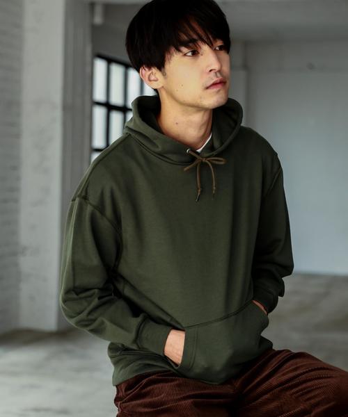 green label relaxing（グリーンレーベルリラクシング）の「【WEB限定】SC ★★BIG スウェット フーディー / プルオーバー パーカー ◆（パーカー・メンズ・ライトグレー/ブラウン/オリーブ・XX-LARGE/MEDIUM/X-LARGE/LARGE/SMALL）」の3枚目の写真