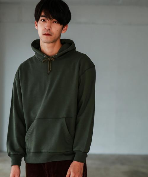 green label relaxing（グリーンレーベルリラクシング）の「【WEB限定】SC ★★BIG スウェット フーディー / プルオーバー パーカー ◆（パーカー・メンズ・ライトグレー/ブラウン/オリーブ・XX-LARGE/MEDIUM/X-LARGE/LARGE/SMALL）」の4枚目の写真