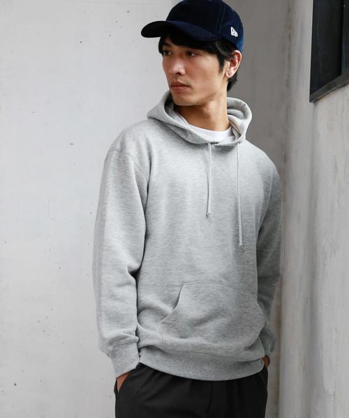 green label relaxing（グリーンレーベルリラクシング）の「【WEB限定】SC ★★BIG スウェット フーディー / プルオーバー パーカー ◆（パーカー・メンズ・ライトグレー/ブラウン/オリーブ・XX-LARGE/MEDIUM/X-LARGE/LARGE/SMALL）」の5枚目の写真