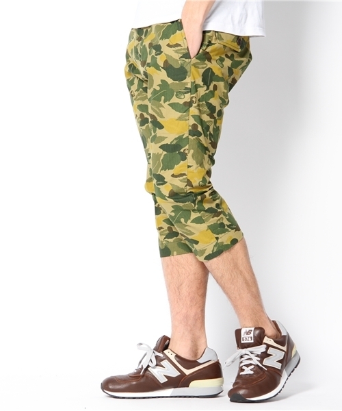 Dickies(ディッキーズ)の「リーフカモフラクロップドパンツ(カーゴパンツ・メンズ・ベージュ/グリーン・SMALL/MEDIUM/LARGE/X-LARGE)」の3枚目の写真