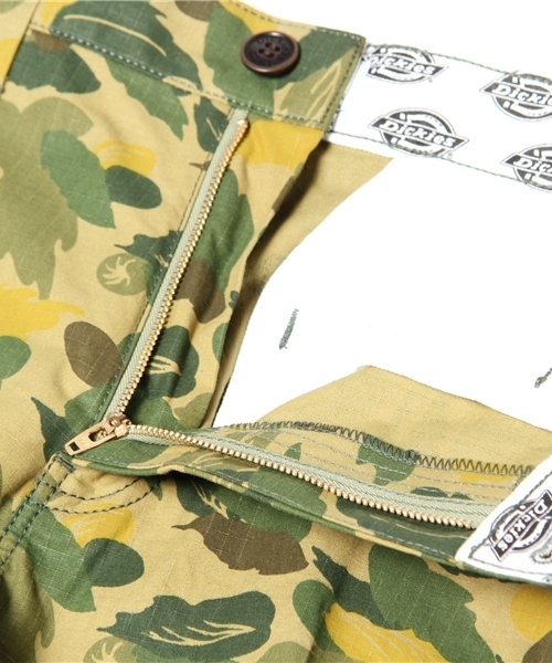 Dickies(ディッキーズ)の「リーフカモフラクロップドパンツ(カーゴパンツ・メンズ・ベージュ/グリーン・SMALL/MEDIUM/LARGE/X-LARGE)」の11枚目の写真