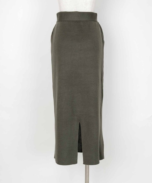 UR'S（ユアーズ）の「ミラノリブニットセットアップ（セットアップ・レディース・ブラック/ブラウン/杢グレー/ネイビー/ワイン/カーキ/グレイッシュベージュ/ライトベージュ/ブルー/チャコール/グレー系その他・S/M/L）」の20枚目の写真