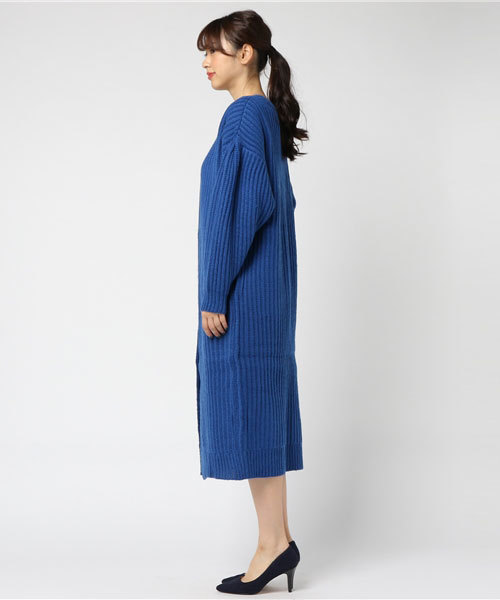 SLY(スライ)の「LAMBS WOOL BLEND LG LONG C/D(カーディガン/ボレロ・レディース・ブラック/オフホワイト/ブルー/ワインレッド・FREE)」の15枚目の写真