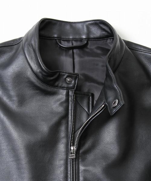 coen（コーエン）の「フェイクレザーシングルライダースジャケット（ライダースジャケット・メンズ・ブラック・MEDIUM/X-LARGE/LARGE/SMALL）」の14枚目の写真