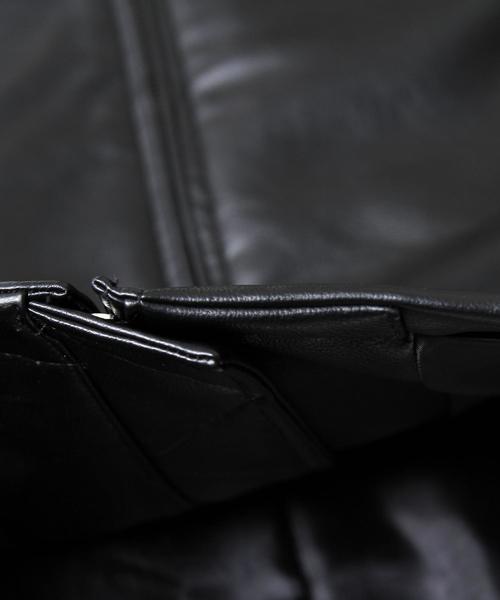 coen（コーエン）の「フェイクレザーシングルライダースジャケット（ライダースジャケット・メンズ・ブラック・MEDIUM/X-LARGE/LARGE/SMALL）」の19枚目の写真