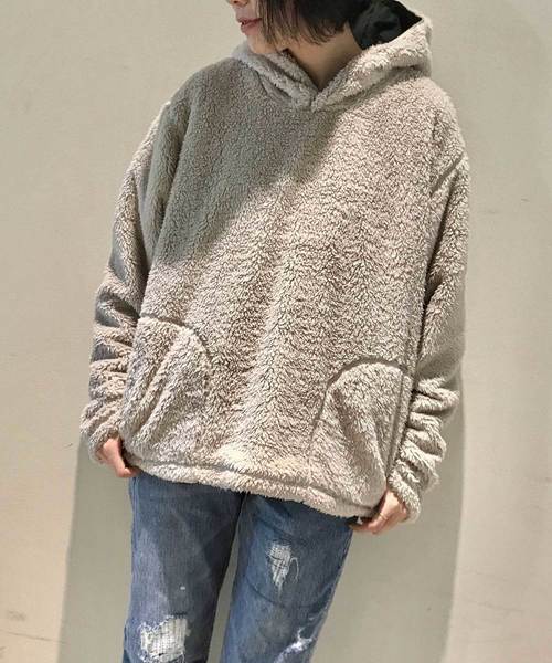 GREEN BOWL（グリーンボウル）の「GREEN BOWL Boa Parka/グリーンボウルボアパーカー（パーカー・メンズ・ベージュ・38/40）」の4枚目の写真