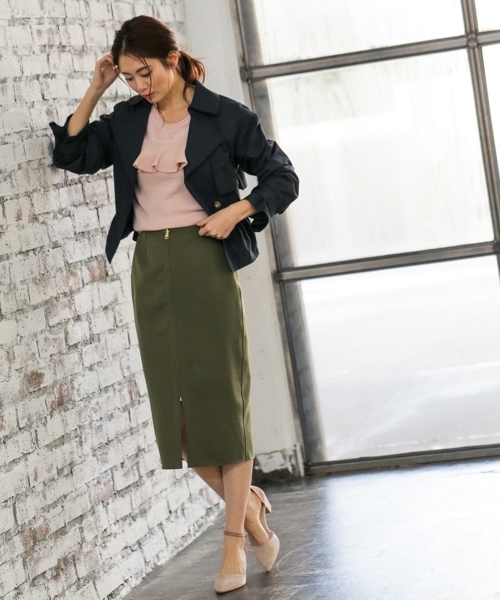 Andemiu（アンデミュウ）の「２ＷＡＹトレンチコート787028（トレンチコート・レディース・ベージュ/ネイビー・SMALL/MEDIUM）」の8枚目の写真