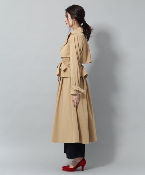 Andemiu（アンデミュウ）の「２ＷＡＹトレンチコート787028（トレンチコート・レディース・ベージュ/ネイビー・SMALL/MEDIUM）」の11枚目の写真