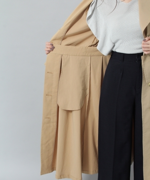 Andemiu（アンデミュウ）の「２ＷＡＹトレンチコート787028（トレンチコート・レディース・ベージュ/ネイビー・SMALL/MEDIUM）」の18枚目の写真