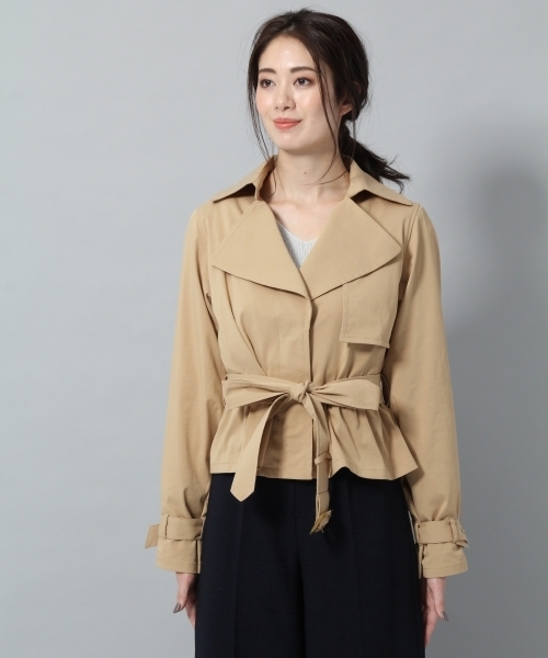 Andemiu（アンデミュウ）の「２ＷＡＹトレンチコート787028（トレンチコート・レディース・ベージュ/ネイビー・SMALL/MEDIUM）」の20枚目の写真