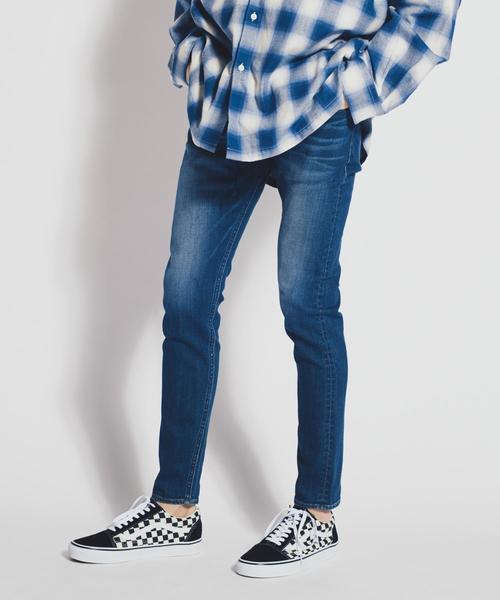 MONKEY TIME（モンキータイム）の「【店舗限定】＜monkey time＞ SHAVING ST DENIM JGGS/スキニーデニム（デニムパンツ・メンズ・ネイビー/ライトブルー/コバルトブルー・SMALL/MEDIUM/X-LARGE/LARGE）」の4枚目の写真